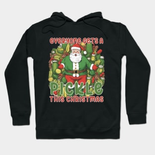 Pickle Lover Gift, Pickle Santa Gift, Christmas Pickle Gift Hoodie